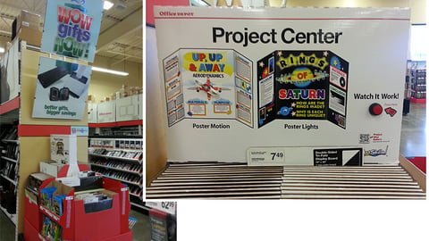 Office Depot ArtSkills 'Wow Gifts Now' Interactive Endcap Display