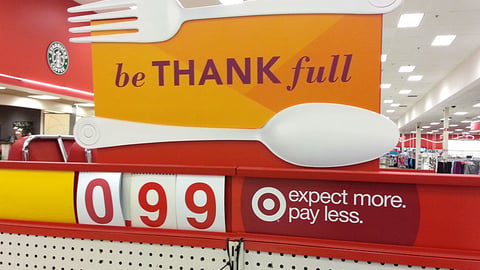 Target 'Be Thank Full' Header