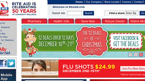 Rite Aid '12 Deals of Christmas' Carousel Ad