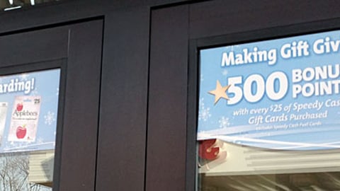 Speedway 'Gift Giving' Window Clings