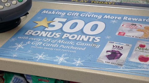 Speedway 'Gift Giving' Counter Cling