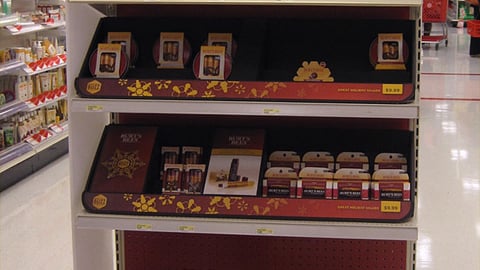 Target Burt's Bees 'Merry Kisses' Endcap