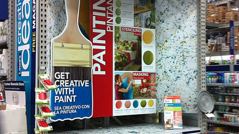 Lowe's 'Creative Ideas' Painting Endcap