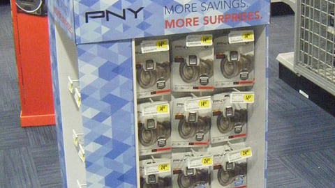Best Buy PNY 'More Gifts' Floorstand