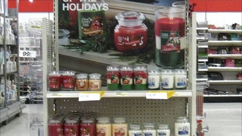 Target Yankee Candle 'Spice Up the Holidays' Endcap