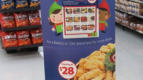 Walmart 'Holiday Party Favorites' Standee
