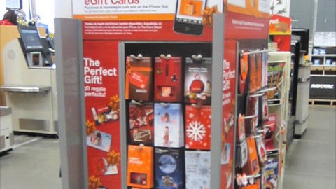 Home Depot Gift Card Checkout Display