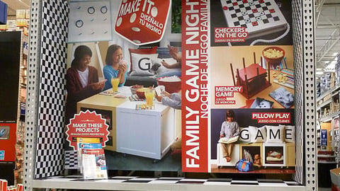 Lowe's 'Creative Ideas' Game Endcap