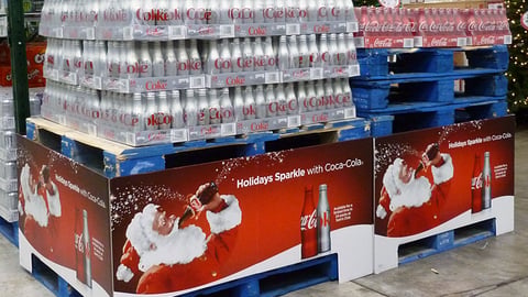 Coca-Cola 'Holidays Sparkle' Pallet Displays