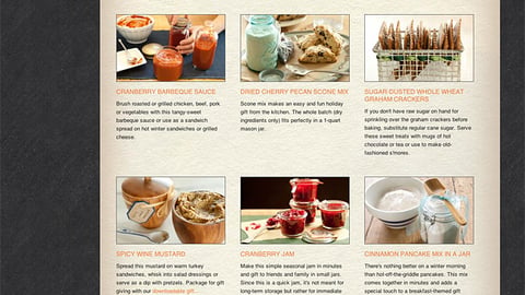 Whole Foods 'Gifts from the Kitchen' Page