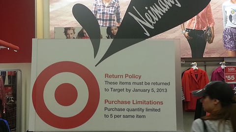 Target Neiman Marcus Rack Topper