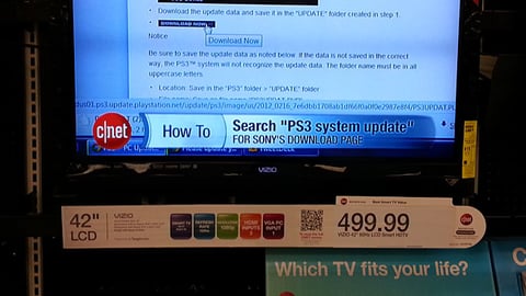 Target CNET TV Display