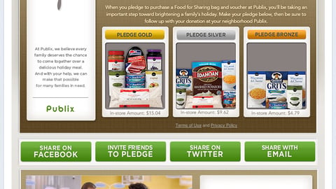 Publix 'Food for Sharing' Facebook Page