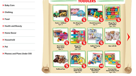 Family Dollar '100's of Toys' Landing Page