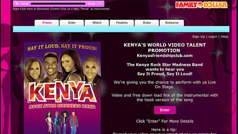 Kenya Family Dollar Contest Home Page