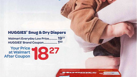 Huggies Snug & Dry Walmart FSI