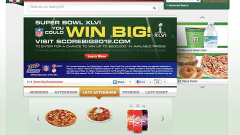 7-Eleven Super Bowl Sweeps Carousel Ad