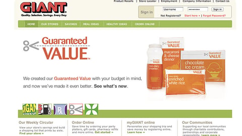 Giant-Carlisle Guaranteed Value Carousel Ad