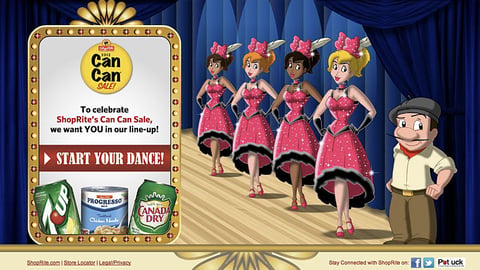 ShopRite 'Can Can Sale' Dance Webpage