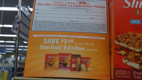 Slim-Fast Jewel-Osco Entry Tearpad