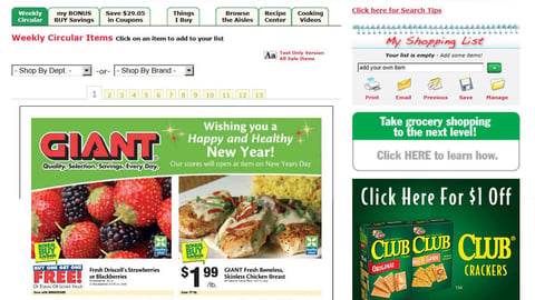 Keebler Giant-Carlisle Digital Circular Ads