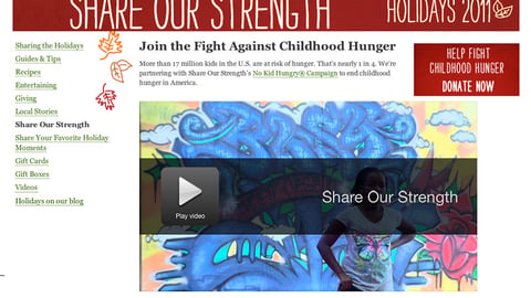 Whole Foods 'No Kid Hungry' Page