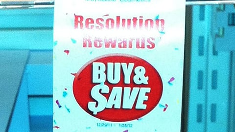 Rite Aid 'Resolution Rewards' Shelf Tag