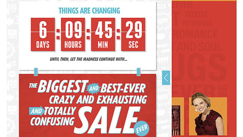 JCPenney 'Things Are Changing' Home Page