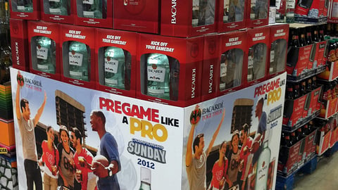 Bacardi 'Championship Sunday' Pallet Display