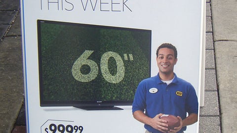 Best Buy 'Score Big' A-Board