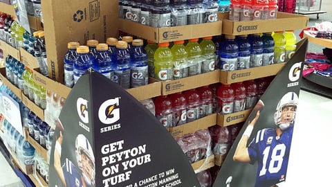 Gatorade G Series Meijer 'Get Peyton' Pallet Display