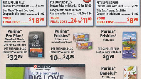 Purina Pet Supplies Plus 'Big Savings' FSI