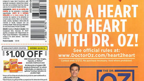 Metamucil 'Heart to Heart' FSI