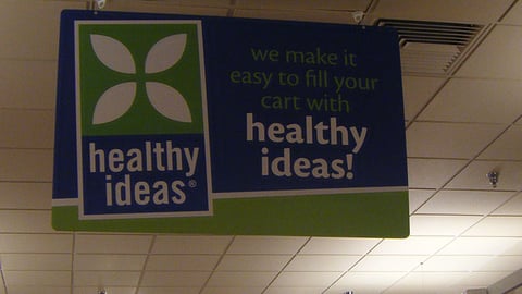 Giant-Landover 'Healthy Ideas' Ceiling Banner