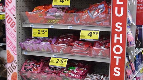 Rite Aid 'Love' Candy Endcap