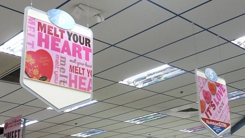 Rite Aid Valentine's Day Aisle Markers