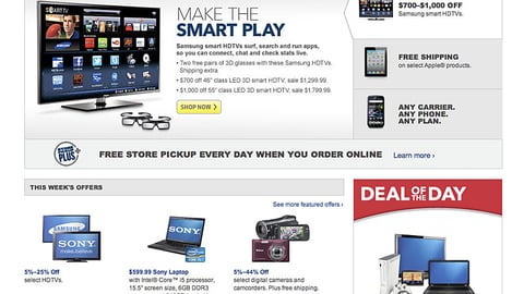 Best Buy 'Smart Play' Carousel Ad