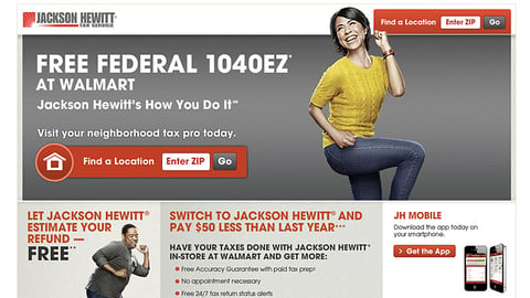 Jackson Hewitt Walmart.com Page