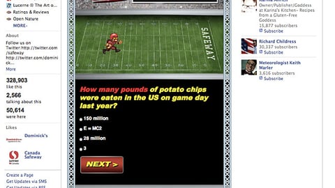 Safeway 'Joy of Football' Facebook Sweeps