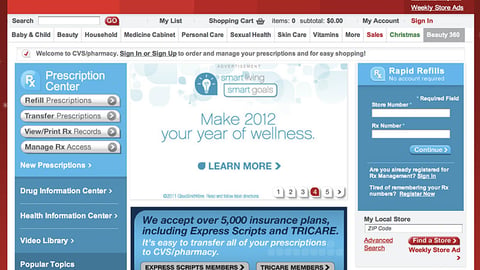 CVS GlaxoSmithKline 'Smart Living' Carousel Ad