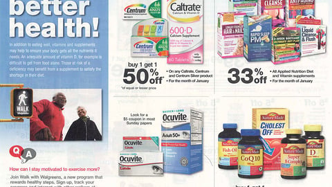 Walgreens 'Better Health' FSI