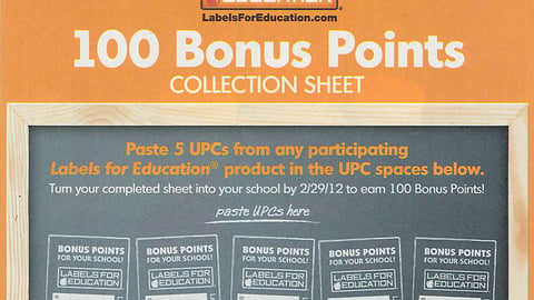 Campbell Soup '100 Bonus Points' FSI