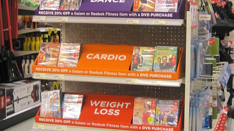 Target 'Refresh, Restart, Renew' Fitness Endcap