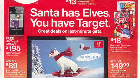 Target 'Santa Has Elves. You Have Target' Circular Cover