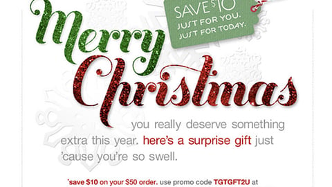 Target 'Merry Christmas' Email