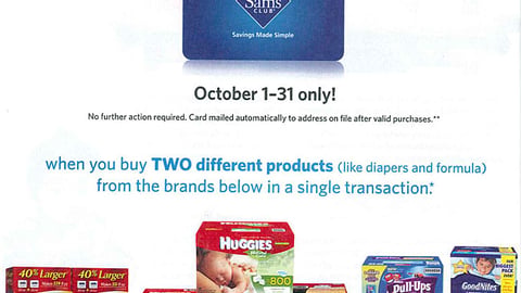 Sam's Club 'Healthy Living Made Simple' Gift Card Ad