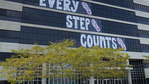 Kohl's Cares 'Every Step Counts' Exterior Wall Sign