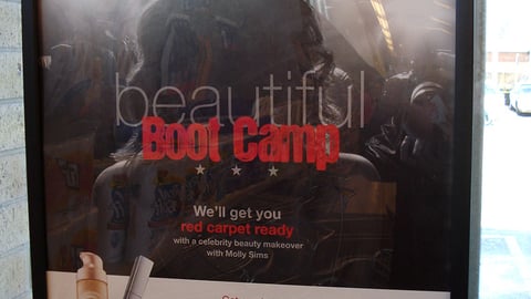 Walgreens 'Beautiful Boot Camp' Poster