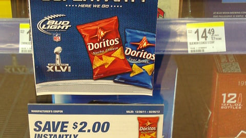 Bud Light Doritos 'Super Bowl' Cooler Cling
