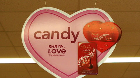 Walgreens Lindt Valentine's Day Ceiling Sign